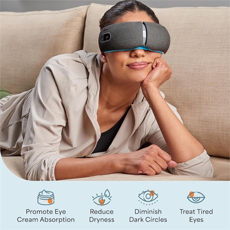 LifePro Oculax Portable Eye Massager with Heat & Vibration, 4 Modes