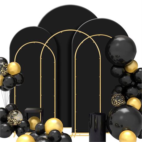 Gawicpy Wedding Arch Backdrop Stand Set Metal Arch Backdrop Stand with – Arche