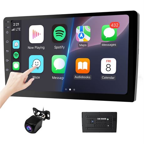 Haudio 10.1" Double Din Car Stereo, Touchscreen Car Radio with – Autoradio