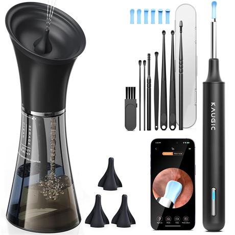 KAUGIC Ear Cleaner with Camera & Irrigation System
