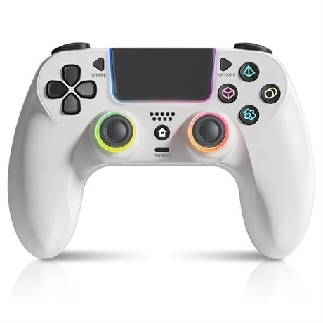GUOC LED Wireless Controller PS5 Hall Effect Joystick Dual Vibration