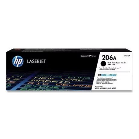 HP Inc. 206A, Black Original LaserJet Toner Cartridge W2110A