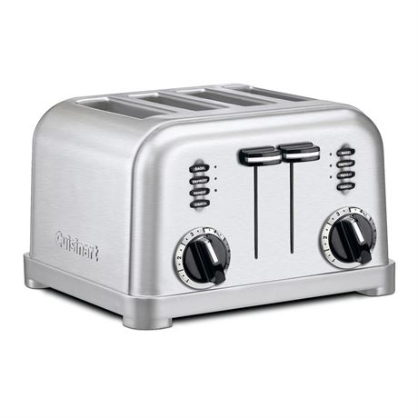 Cuisinart 4-Slice Compact Stainless Steel Toaster CPT-180P1