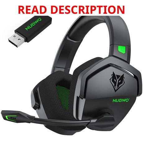 NUBWO Wireless Gaming Headset with Mic for PS5/PS4/PC, 100h Battery