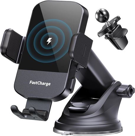 CHGeek 15W Wireless Car Phone Charger Auto Clamp