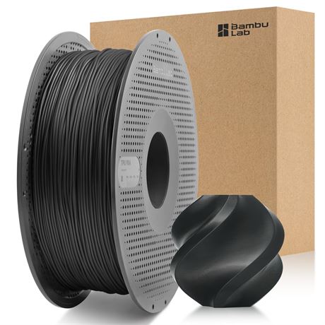 3DTOOLS Bamboo TPU 90A 1.75mm Filament 1kg Black for Bambu Lab A1/A1 Mini/X1/P1