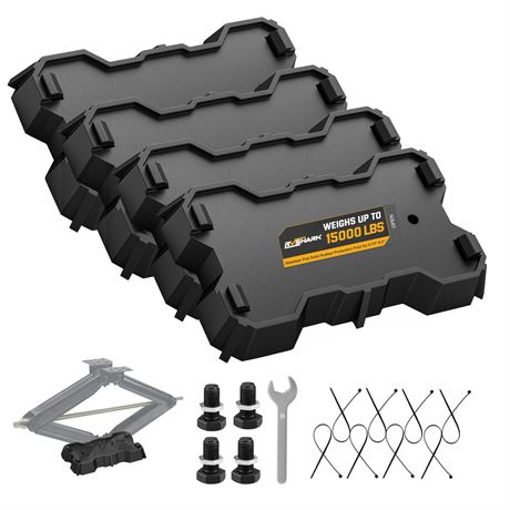 RVSHARK RV Stabilizer Jack Pads for 8.75"-9.5" Length Scissor Jack,4 Packs