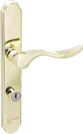 Wright Serenade Mortise Lever Latch Deadbolt Brass