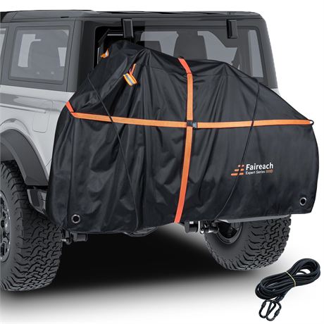 Bike Cover for Transport on Rack 2 Bikes 800D Oxford with 6m Elastic Cord