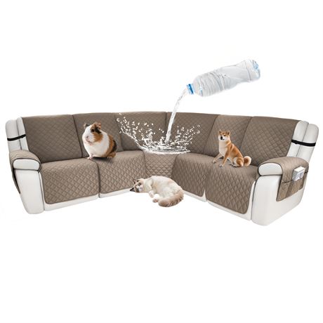 ROFASVCO Waterproof Sectional Reclining Couch Covers L Shaped – Housses