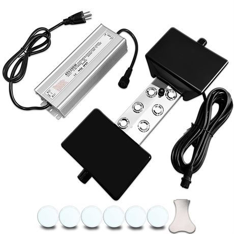 Mezurun Ultrasonic Fogger 6 Head Ultrasonic Mist Maker,5000ml/H – Brumisateur