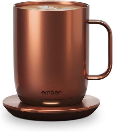 Ember Smart Mug 2, App Temperature Control, 80 min, Copper 414 ml – Tasse