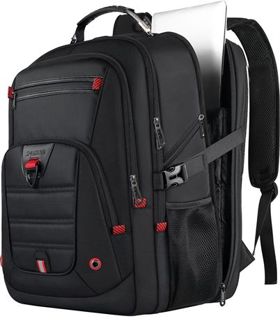 Z-MGKISS Extra Large Laptop Backpack for Men, Fits 18.4-19 in Laptops, Black