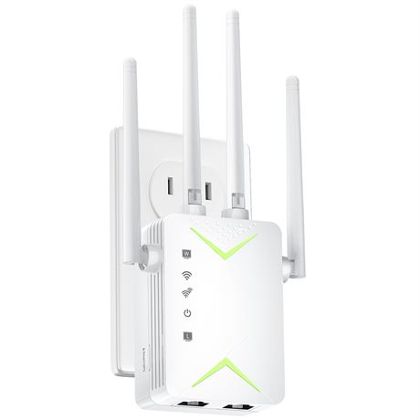 WiFi Extender, Whole Home Coverage Internet Repeater Works with – Amplificateur