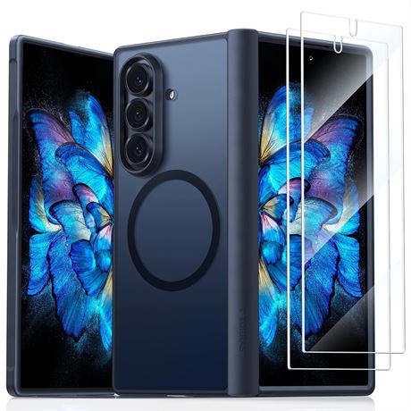 TORRAS Magnetic Shockproof Samsung Galaxy Z Fold 7 Case with Screen Protector,