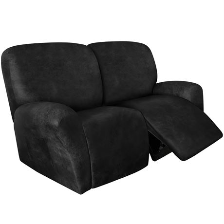 ANARACHON 2-Seater Recliner Loveseat Cover Dark Gray