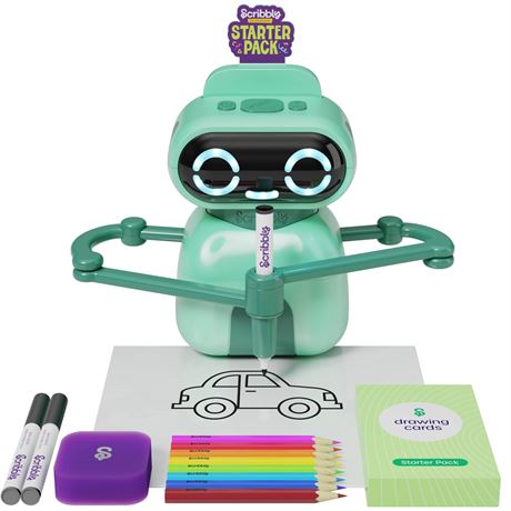 Dan&Darci Scribbly Drawing Robot for Kids, Ages 3-8, Educational Toy